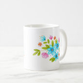 Mug Bouquet d'aquarelle multicolore (Devant droit)