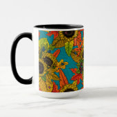 Mug Bouquet d'automne en bleu (Gauche)