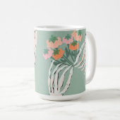 Mug Bouquet de citrouilles squelettes Halloween  (Devant droit)