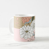 Mug Bouquet de colorbloc moderne (Devant gauche)