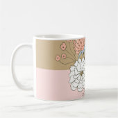 Mug Bouquet de colorbloc moderne (Gauche)