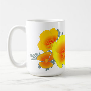 Mug Bouquet de coquelicots de Californie (pas de texte