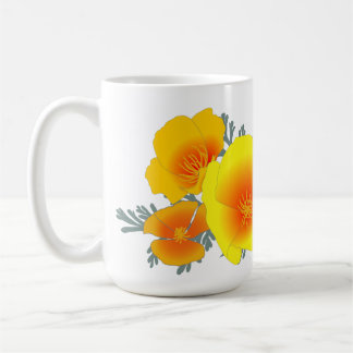 Mug Bouquet de coquelicots de Californie (pas de texte