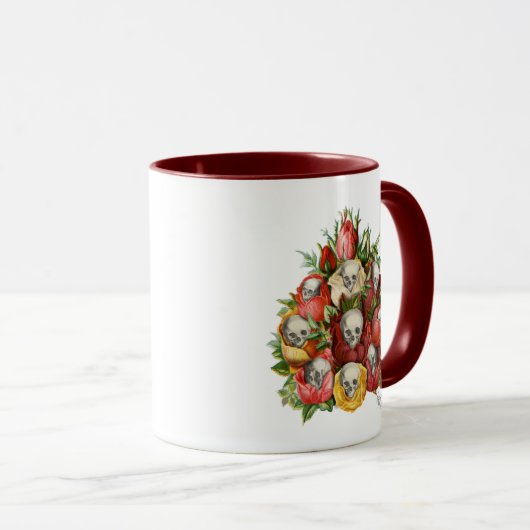 Mug Bouquet de crânes (Devant droit)