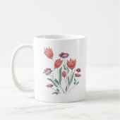 Mug Bouquet de fleurs arrangements florales délicates  (Gauche)