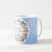 Mug Bouquet de fleurs bleues Réserver (Devant droit)