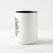 MUG BOUQUET DE FLEURS CRÂNE NOIR ET BLANC (Centre)
