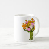 Mug Bouquet de fleurs dans la peinture de vase (Devant droit)
