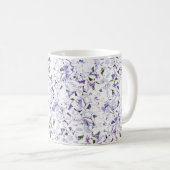 Mug Bouquet de fleurs d'aquarelle d'hydrangées. (Devant droit)