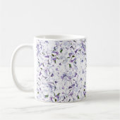 Mug Bouquet de fleurs d'aquarelle d'hydrangées. (Gauche)