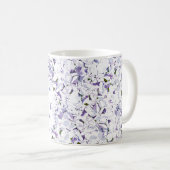 Mug Bouquet de fleurs d'aquarelle d'hydrangées. (Devant droit)