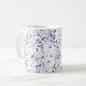 Mug Bouquet de fleurs d'aquarelle d'hydrangées. (Devant gauche)