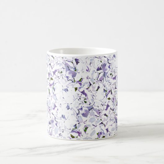 Mug Bouquet de fleurs d'aquarelle d'hydrangées. (Centre)