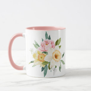 Mug Bouquet de fleurs de pivoine