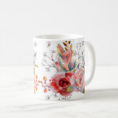 Mug Bouquet de fleurs doubles (Devant droit)