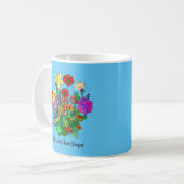 Mug Bouquet de fleurs du mois de naissance (Devant gauche)