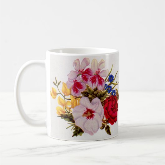 Mug Bouquet de fleurs du XVIIIe siècle (Gauche)