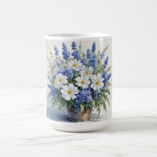 Mug Bouquet de fleurs Elégante aquarelle (Centre)