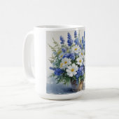 Mug Bouquet de fleurs Elégante aquarelle (Devant gauche)