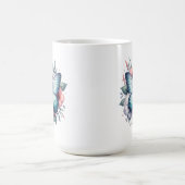 Mug Bouquet de fleurs papillon vibrant Art-96283 (Centre)