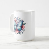 Mug Bouquet de fleurs papillon vibrant Art-96283 (Devant gauche)