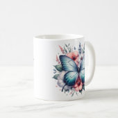 Mug Bouquet de fleurs papillon vibrant Art-96283 (Devant droit)
