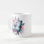 Mug Bouquet de fleurs papillon vibrant Art-96283 (Devant gauche)