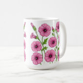 Mug Bouquet de fleurs roses (Devant droit)