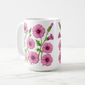 Mug Bouquet de fleurs roses (Devant gauche)