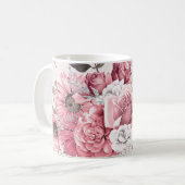 Mug Bouquet de fleurs roses (Devant gauche)