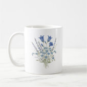 Mug Bouquet de fleurs sauvages bleues (Gauche)