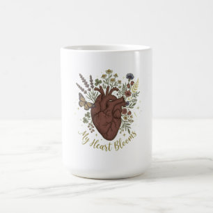 Mug Bouquet de fleurs sauvages et cœur anatomique esth