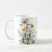 Mug Bouquet de fleurs sauvages séchées calligraphiées (Gauche)