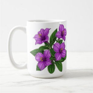 Mug Bouquet de fleurs violettes