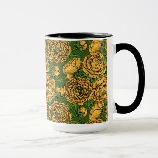 Mug Bouquet de galets jaunes (Droite)