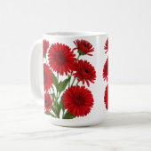 Mug Bouquet de gerbera rouge (Devant gauche)