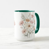Mug Bouquet de l'Anémone Délicate Douceur Aquarelle (Devant droit)