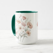 Mug Bouquet de l'Anémone Délicate Douceur Aquarelle (Devant gauche)