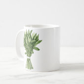 Mug Bouquet de Mariage d'aquarelle de verdure (Devant gauche)