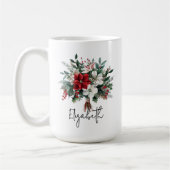 Mug Bouquet de Noël Boug floral pour femmes ou collègu (Gauche)