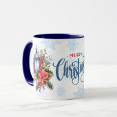 Mug Bouquet de Noël de la Lanterne vintage (Devant gauche)