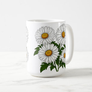Mug Bouquet de pâquerettes blanches