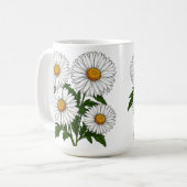 Mug Bouquet de pâquerettes blanches (Devant gauche)
