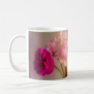Mug Bouquet de pivoines vintages dans les vases de ver