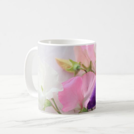 Mug Bouquet de pois doux (Devant gauche)