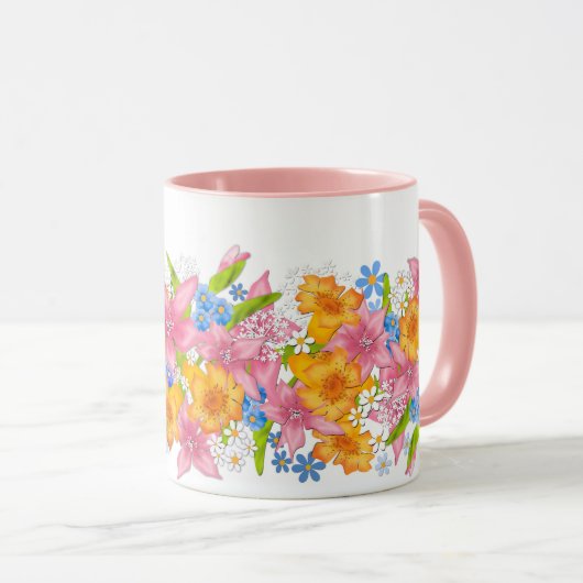 Mug Bouquet de printemps (Devant droit)