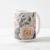 Mug Bouquet de roses - Fleur Pastel Classique (Devant droit)