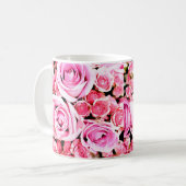 Mug Bouquet de roses roses (Devant gauche)