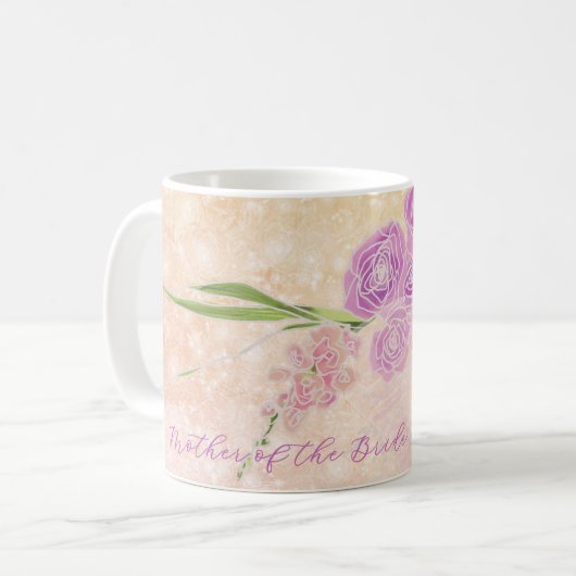 Mug Bouquet de ruban de la mère de la mariée Sunset Ro (Devant gauche)