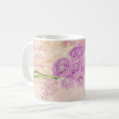 Mug Bouquet de ruban de la mère du marié Sunset Rose (Devant gauche)